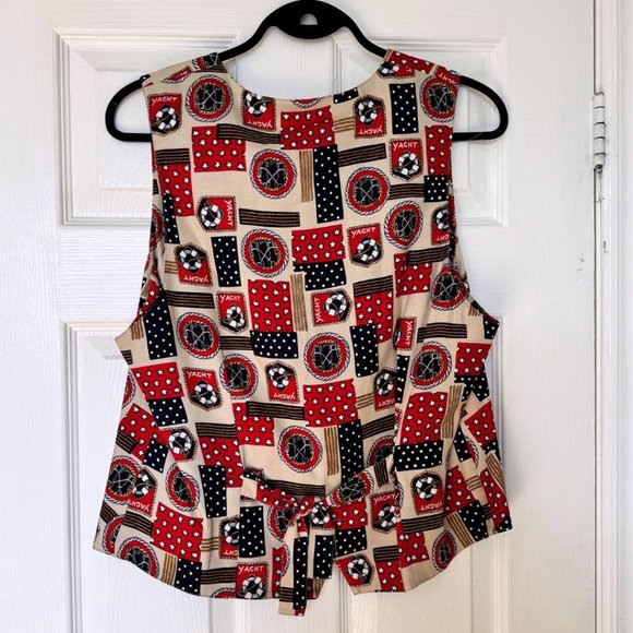 Talbots Nautical Quirky Vest | US M - Picture 3 of 6